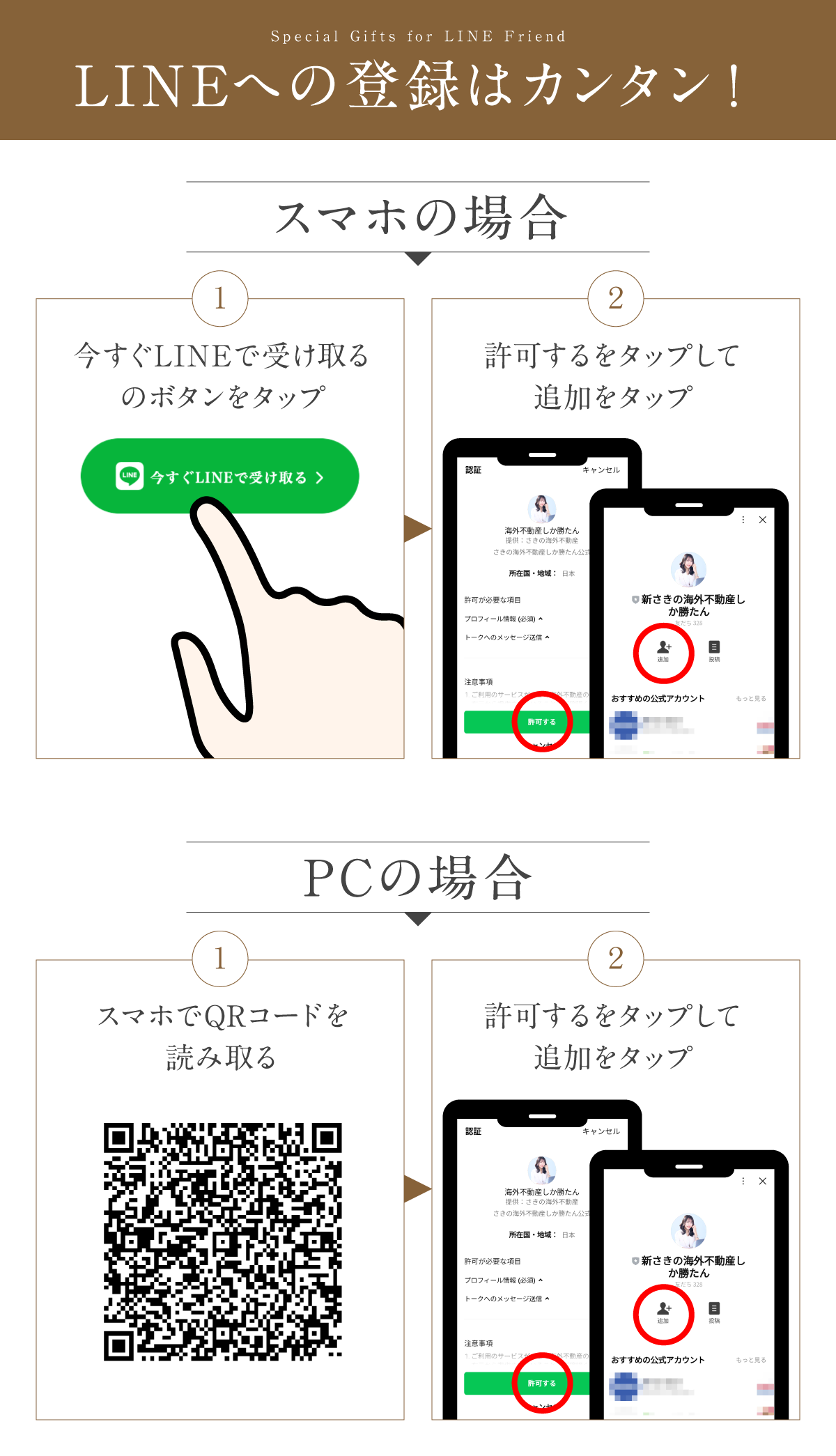 LINE登録方法